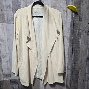 Feraud Butter Yellow Virgin Wool and Silk Blazer FLAWED